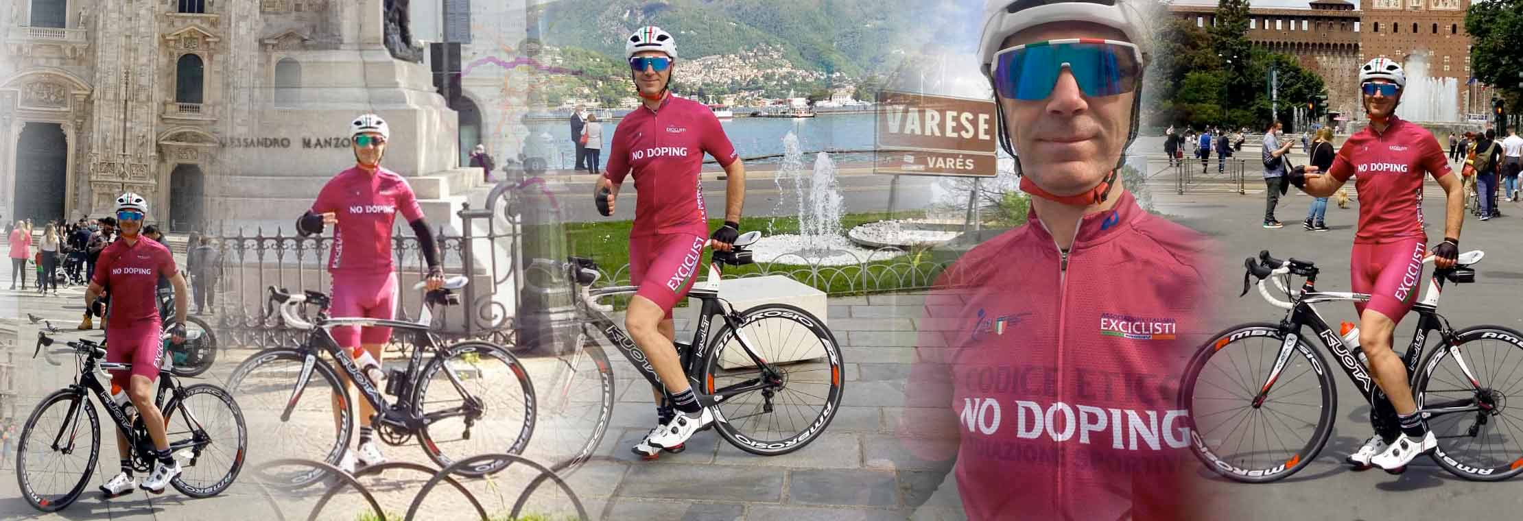 Nuova impresa ciclistica di Antonio Cortese contro il doping nel ciclismo