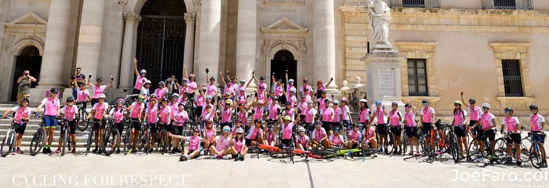 Cycling for Respect, da Catania a Siracusa contro la violenza